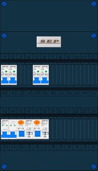 Groepenkast SEP 3 Fase 4 Groepen (4P ALS)