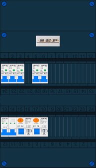 Groepenkast SEP 3 Fase 5 Groepen (4P ALS)