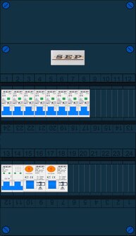Groepenkast SEP 3 Fase 8 Groepen (4P ALS)