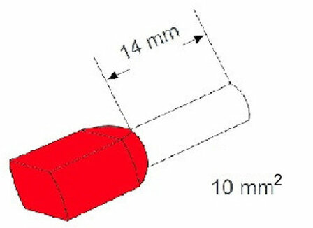 Twin Adereindhuls Voor VDS 10mm2