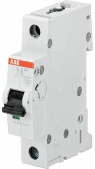 ABB SN201L, installatieautomaat, 1P+N, B-karakteristiek