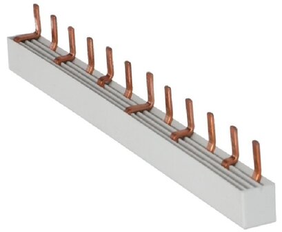 3 Fase (6x 1P+N) kamrail 12 modules Pin - 10mm&sup2;