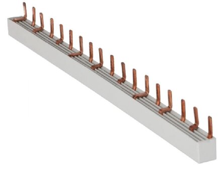 3 Fase (9x 1P+N) kamrail 18 modules Pin - 10mm&sup2;