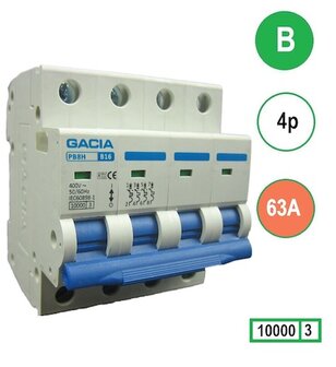 GACIA PB8H-4B63 inst. 4p B63 10kA