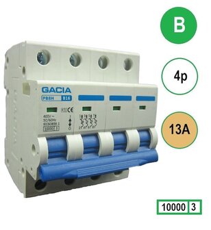 GACIA PB8H-4B13 inst. 4p B13 10kA