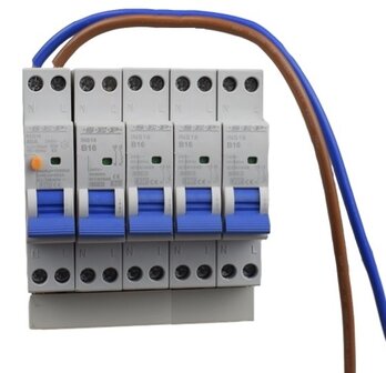 SEP Uitbreidingsset ALS + 1P+N 4x B16 Installatie automaten
