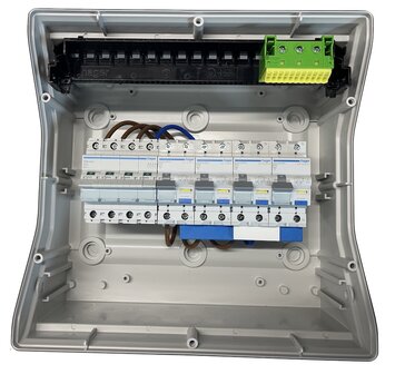 Hager 3 Fase onderverdeler 4 Groepen (ALA) VE112F - IP55