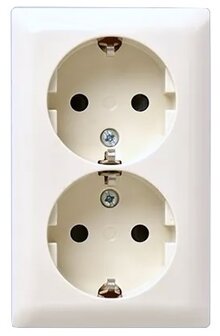 ABB Wandcontactdoos Opbouw - Dubbel (Busch Jaeger)