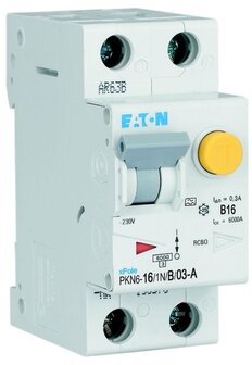 Eaton Aardlekautomaat (alamat) 1P+N 16A B-kar (300mA)