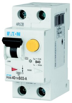Eaton Aardlekautomaat 1P+N&nbsp;40A 300mA B-kar klasse A