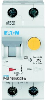 Eaton Aardlekautomaat (alamat) 1P+N 16A C-kar (300mA)