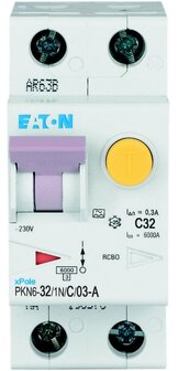 C32 Aardlekautomaat 1P+N 300mA - Eaton 236739