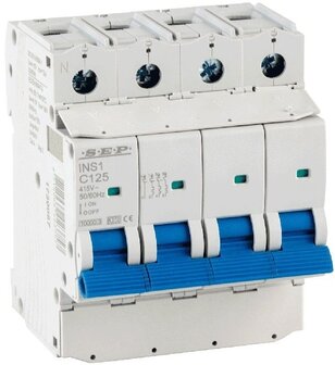 SEP C125 Installatieautomaat 3P+N 10/15kA (72mm) - INS1-3NC125