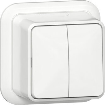 Gira opbouw Serieschakelaar zuiver wit 310511