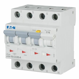 Eaton Aardlekautomaat C16 Alamat - 4 Polig (3P+N) - 300mA