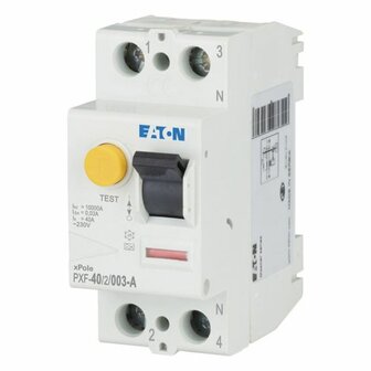 Eaton&nbsp;236748&nbsp;PXF Aardlekschakelaar 40A&nbsp;- 1P+N&nbsp;/ 2&nbsp;Polig - Eaton PXF-40/2/003-A