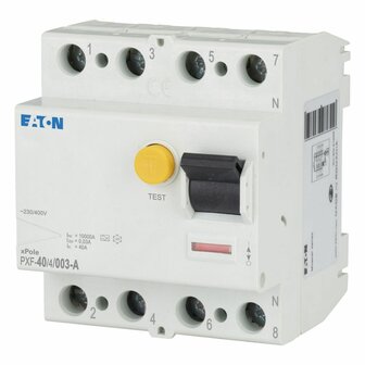 EATON Aardlekschakelaar 40A (4P) - 30 mA