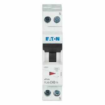 Eaton C40&nbsp;Installatie Automaat 1P+N - PLN6-C40/1N-MW