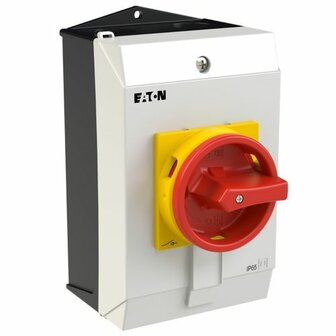 Zijkant Eaton Werkschakelaar 25A - 4 Polig / IP65 - P1-25/I2/SVB/N - 207298