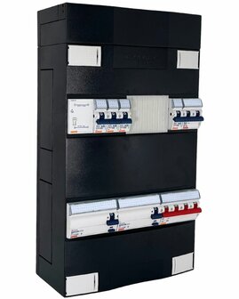 Gewiss 3F Groepenkast 4 Groepen + 2P+2N + Trafo