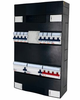 3 Fase Gewiss groepenkast met 7&nbsp;groepen + Fornuisgroep