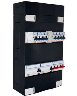 Gewiss 3F Groepenkast 8 Groepen + Beltrafo (2x 4P Aardlek)