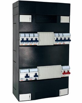 Gewiss 1 Fase Groepenkast 6 Groepen + Fornuisgroep 2P2N