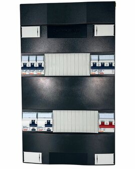 1 Fase Gewiss groepenkast met 4&nbsp;groepen + Fornuisgroep