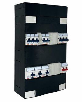Gewiss-GroepenKast-1-Fase-6-Groepen-2P2N-3xAardlekschakelaar