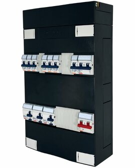 Gewiss 1F Groepenkast 7 Groepen + Fornuisgroep 2P+2N (3xALS)