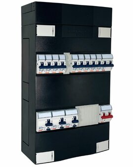 Gewiss groepenkast 1&nbsp;Fase 9&nbsp;groepen 2P+2N Fornuisgroep&nbsp;- Gewiss&nbsp;LAG/1F/3/9K