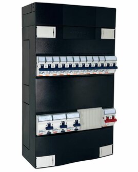 Gewiss 1F Groepenkast 10 Groepen + Fornuisgroep 2P+2N (3xALS)