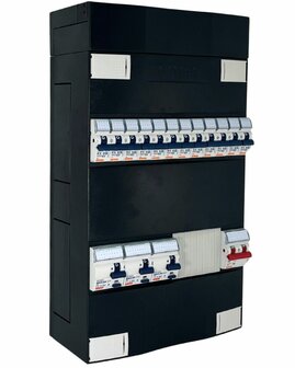 Gewiss-GroepenKast-1-Fase-12-Groepen-3xAardlekschakelaar