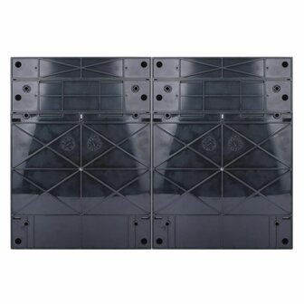 SEP Livion DB-124E lege groepenkast 24 modules achterzijde