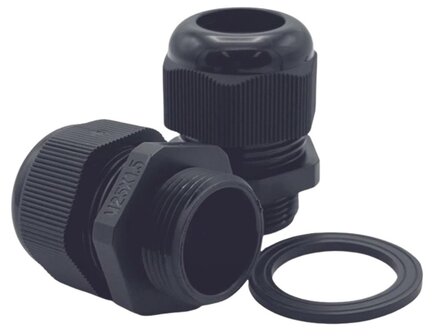 Wartel Zwart M25x1,5mm (6-12mm)