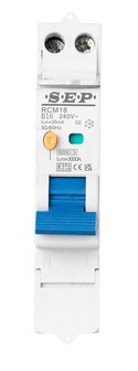 SEP smalle B16 aardlekautomaat 1P+N (30mA) - 16A - 230V