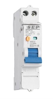 SEP Smalle B25 aardlekautomaat 1P+N (30mA) - Spanningsonafhankelijk