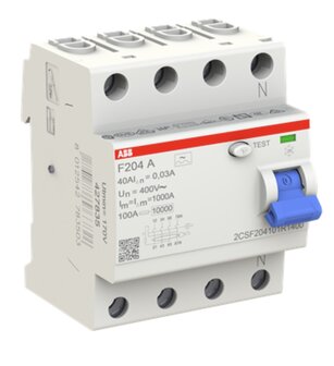 ABB HAF Aardlekschakelaar 4P 40A 30mA - F204 A-40/0.03