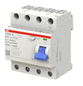 ABB F204A 40A Aardlekschakelaar 4 polig - 2CSF204101R1400 