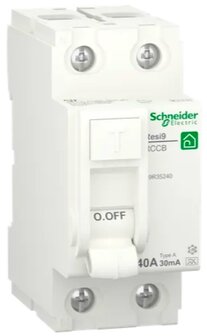 Schneider AardlekSchakelaar 63A 30mA 2P - R9R35263