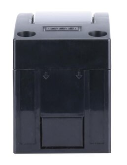 2 Module verdeler zwart - miniverdeler met deur SEP MST-2 Boven
