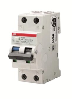 ABB DS201 C16 AardlekAutomaat. 2 Polig / 1P+N - 16 Amp&egrave;re. C karakteristiek - DS201 C16. 10 kA - 30 mA - 2CSR255180R1164