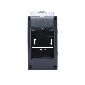 Klep open 4 Module verdeler zwart - miniverdeler met deur SEP MST-4