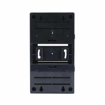 Achterzijde 4 Module verdeler zwart - miniverdeler met deur SEP MST-4