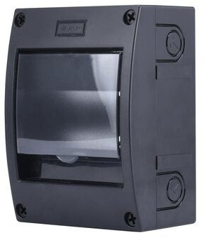 rechter voorzijde SEP UniBox MST-6 mini installatieverdeler 6 modules IP20