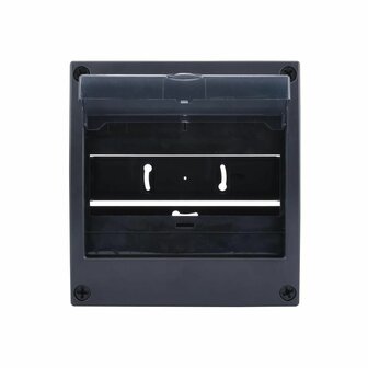 deksel open van 8 Module verdeler zwart - miniverdeler met deur SEP MST-8