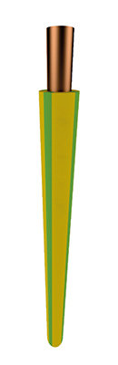 Groen/geel Eldra 2,5mm2 Installatiedraad