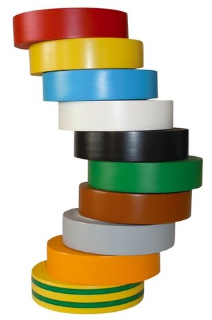 Isolatietape pvc 15mm / rol 10m