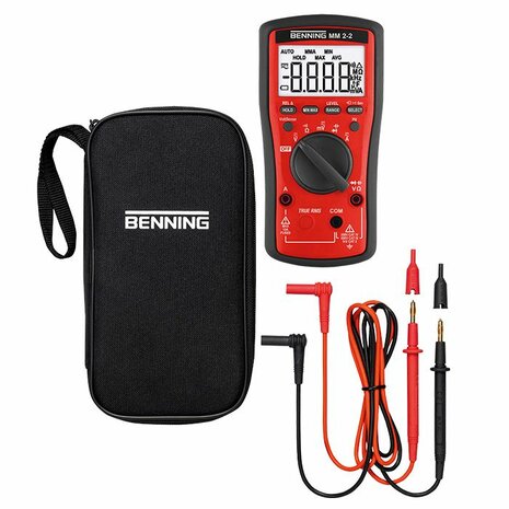 BENNING MM 2-2 Digitale Multimeter Cat II 1000V Cat III 600V 10A AC/DC