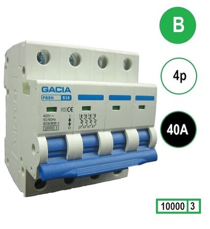 GACIA PB8H-4B40 inst. 4p B40 10kA